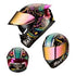 CASCO OBSIDIAN SNAKE DEMON NEGRO/PURPURA/AZUL BRILLO